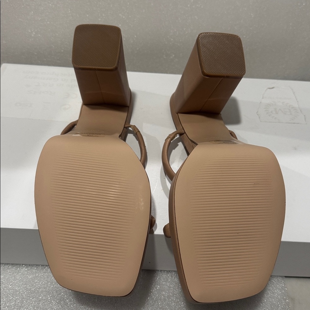 Steve Madden Tan Strappy Heels - Picture 6 of 7